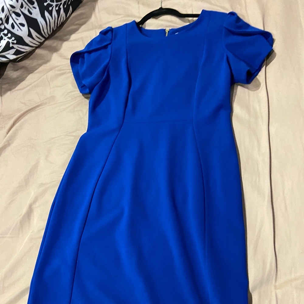 Calvin K. Mini blue dress